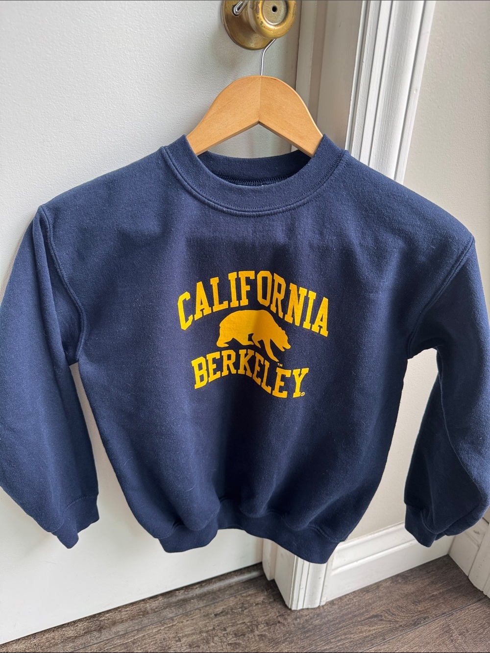 California Berkeley Navy Youth Crewneck Sweatshirt